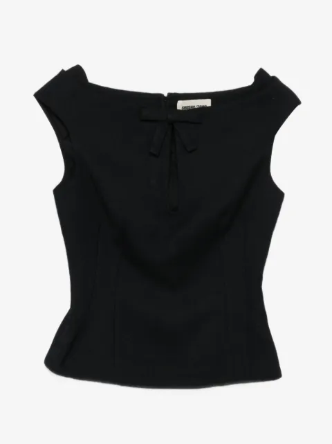 SHUSHU/TONG blusa con hombros descubiertos y abertura