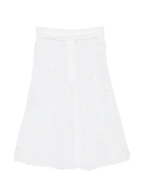 SHUSHU/TONG threadwork knit skirt