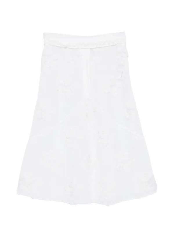 Shushu/Tong Threadwork Knit Skirt in White