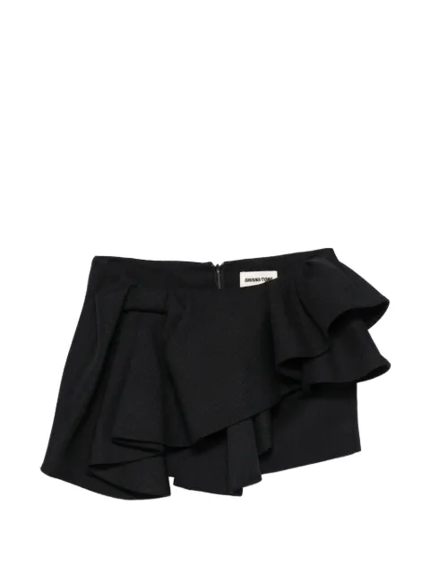 SHUSHU/TONG asymmetrical bow ruffled mini skirt