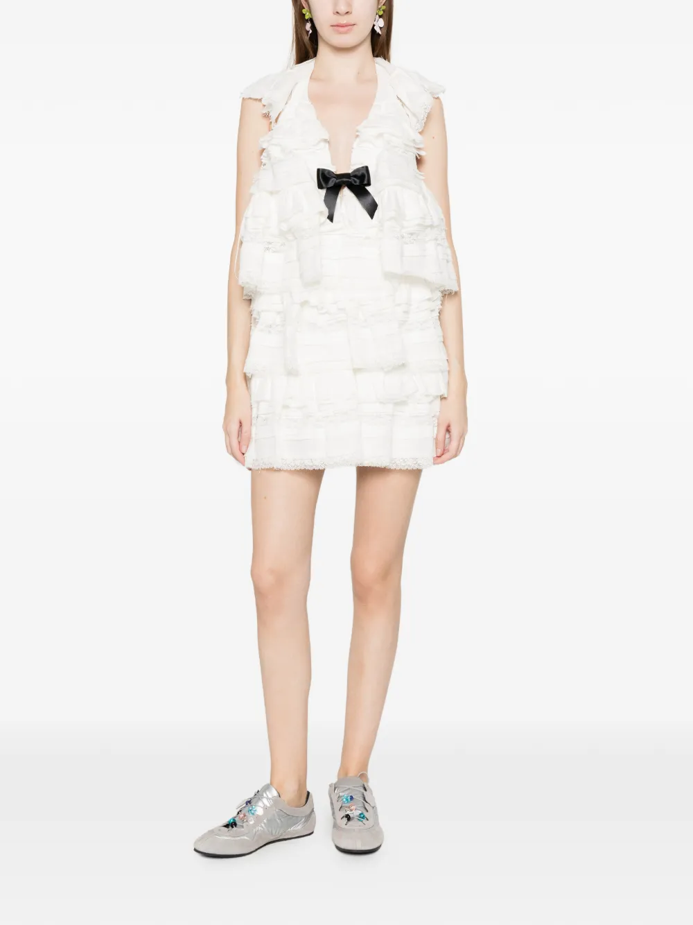  Shushu/tong Ruffled Mini Dress - White 