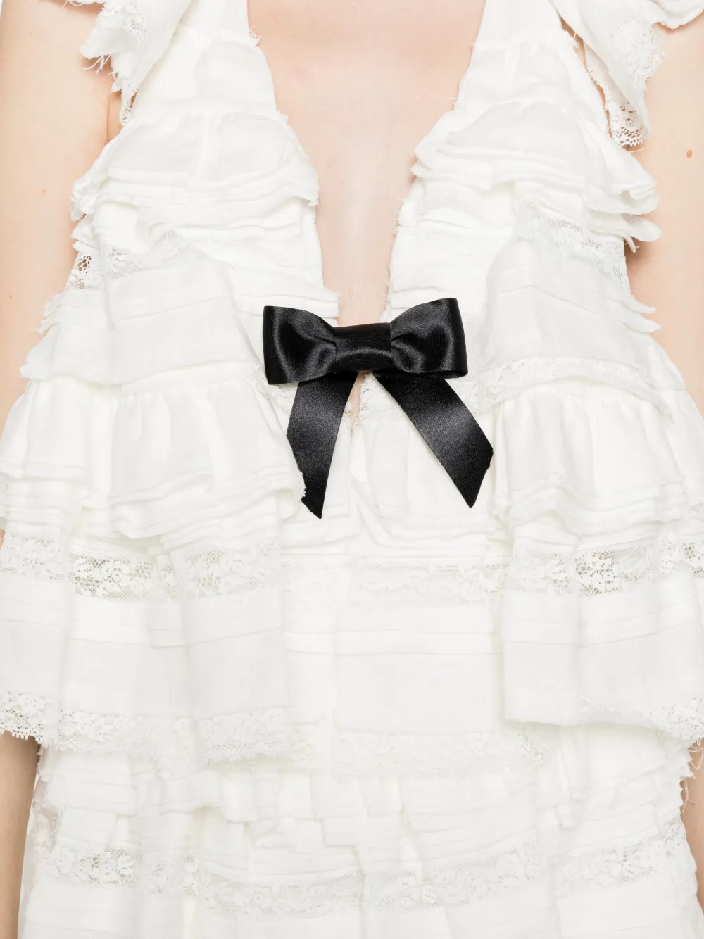 SHUSHU TONG Mini-jurk met ruches Wit