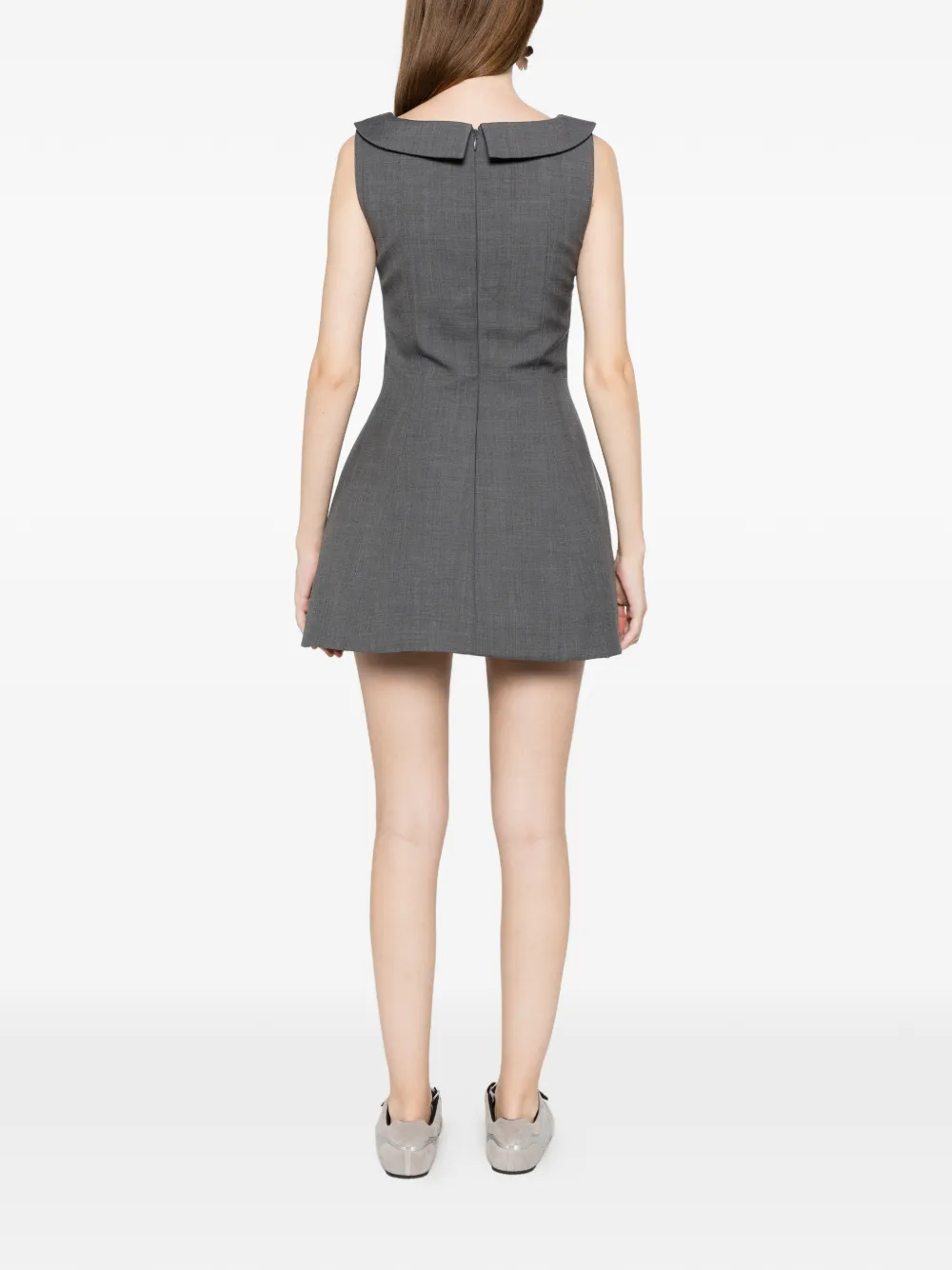 SHUSHU/TONG side-bow Mini Dress | Grey | FARFETCH