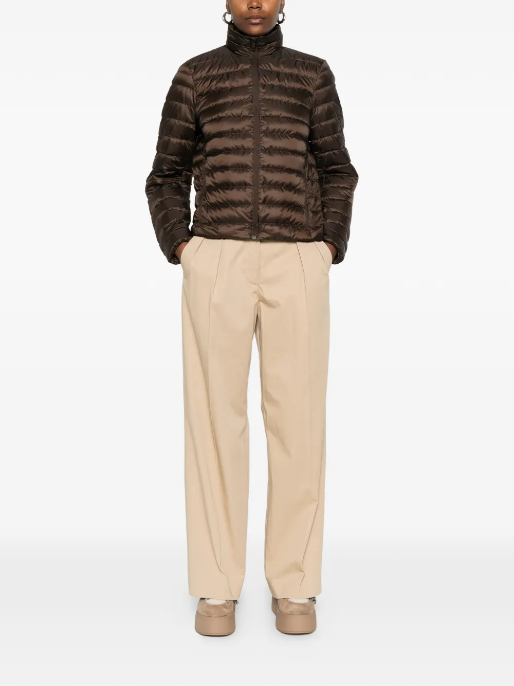  Canada Goose Quilted Puffer Jacket - Brown 