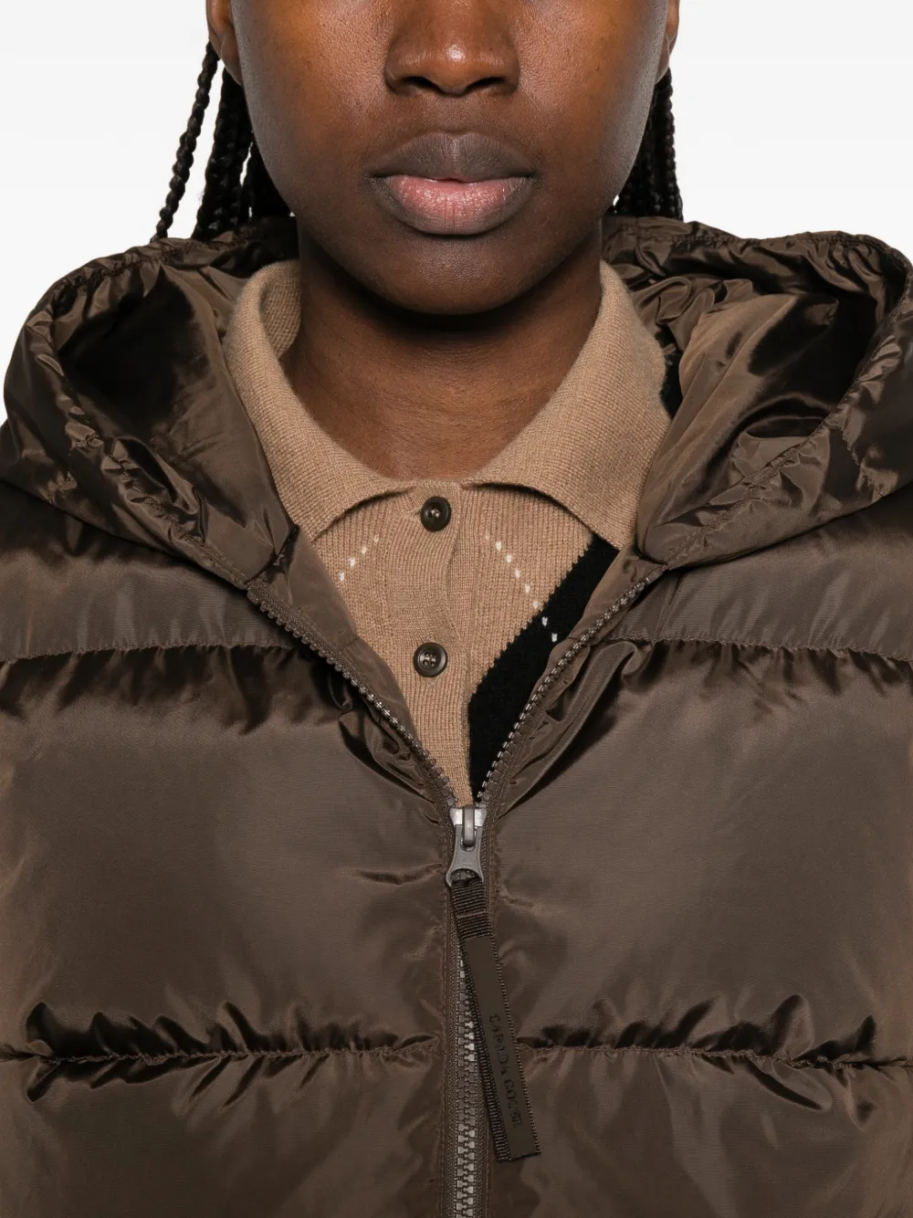 Canada Goose HyBridge jack met voering en capuchon Bruin