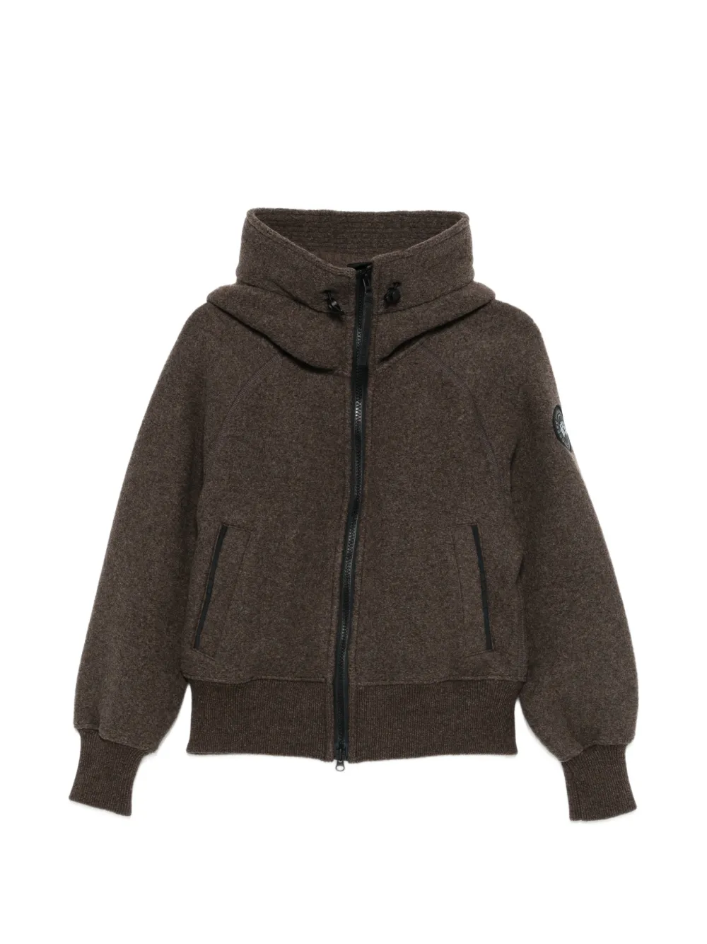 Canada Goose Chilliwack logo-patch bomber jacket - Braun