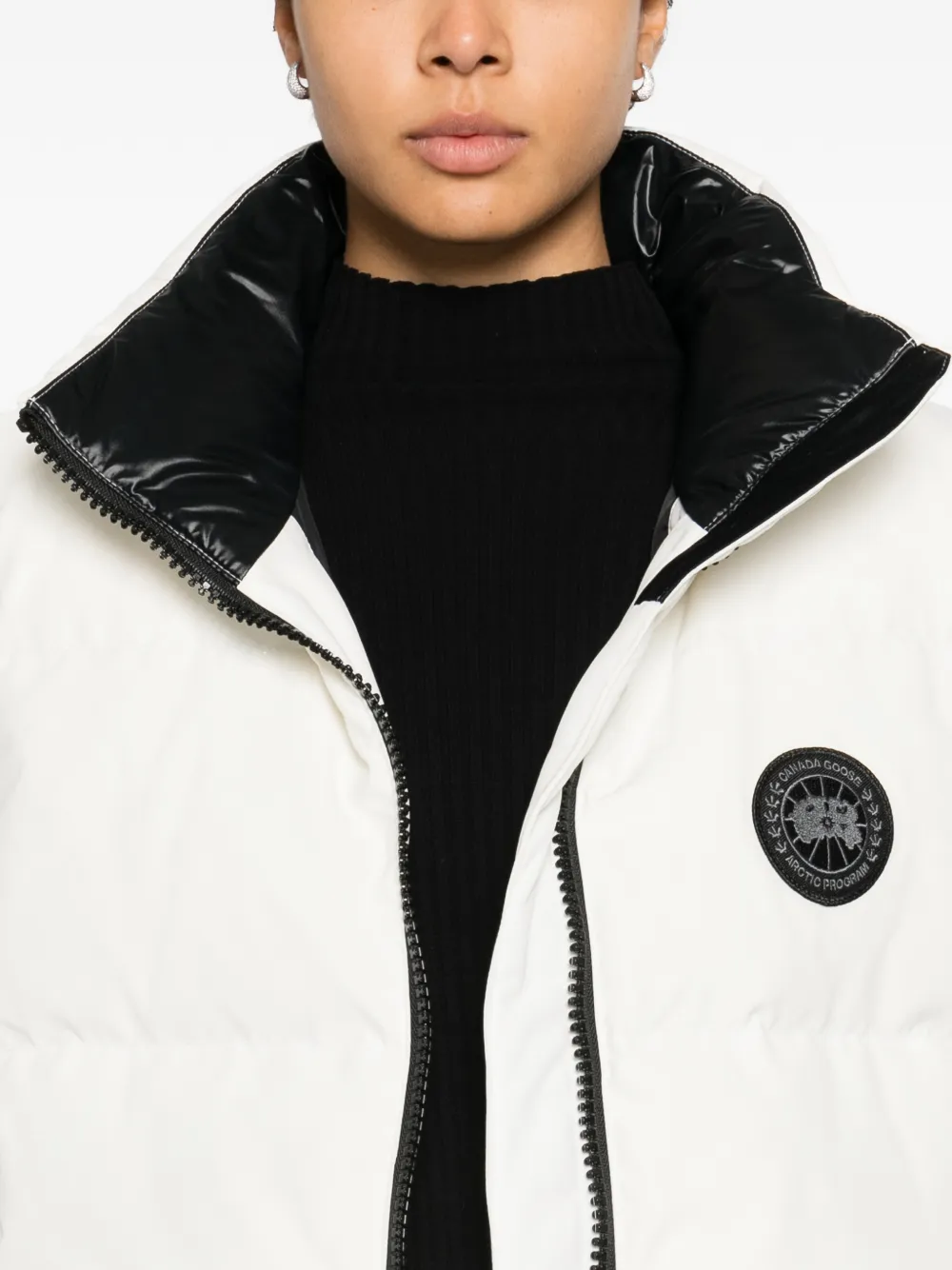 Canada Goose Grandview cropped bodywarmer Wit