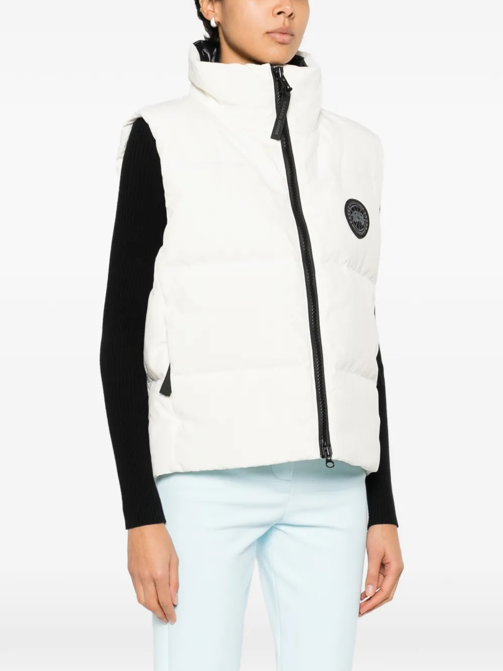 Canada Goose Grandview cropped bodywarmer Wit