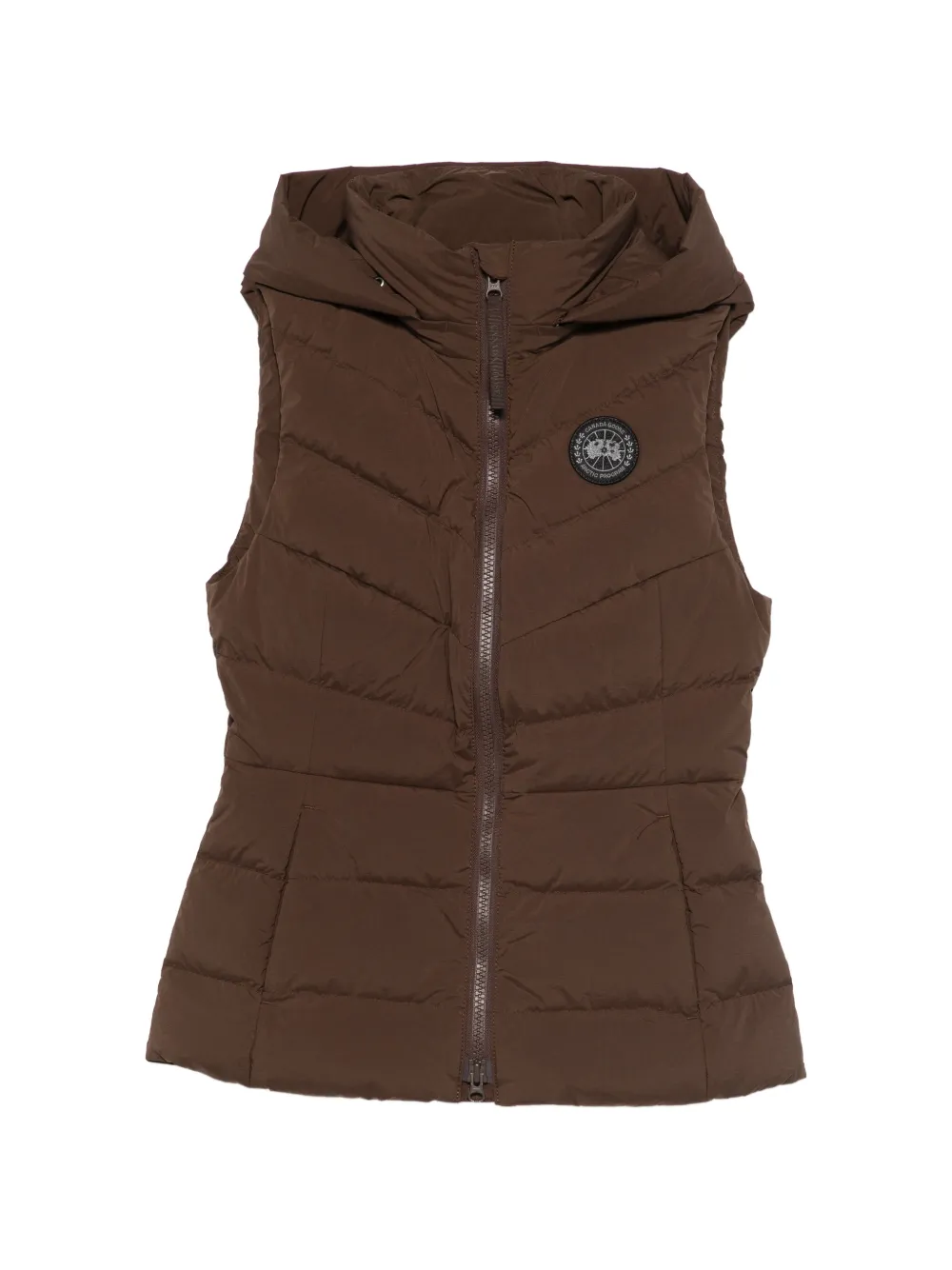 Canada Goose Clair hooded quilted gilet - Marrone