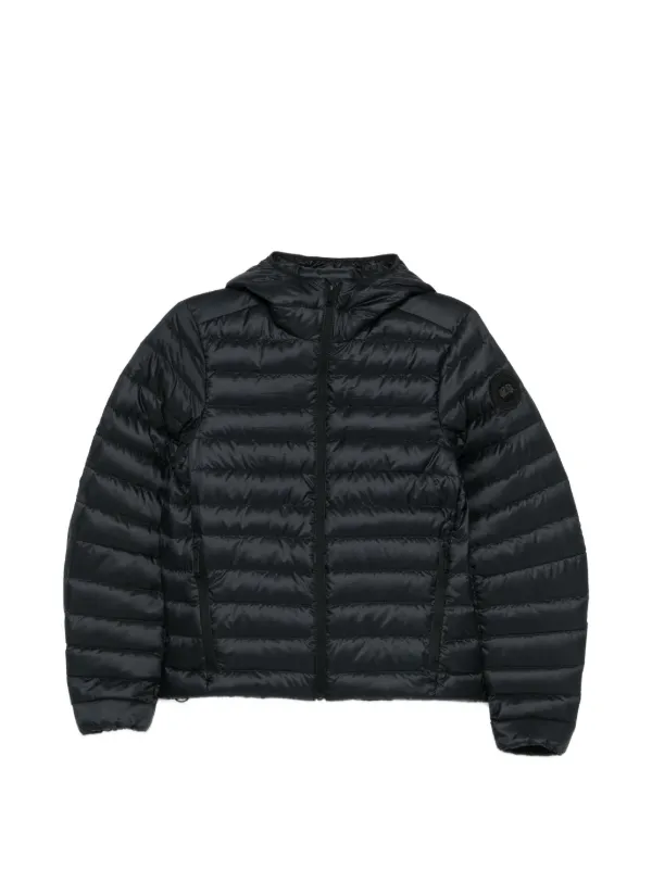 Canada Goose Aethera Hooded Quilted Jacket in Black