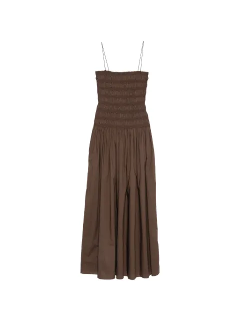 Matteau shirred drop-waist dress