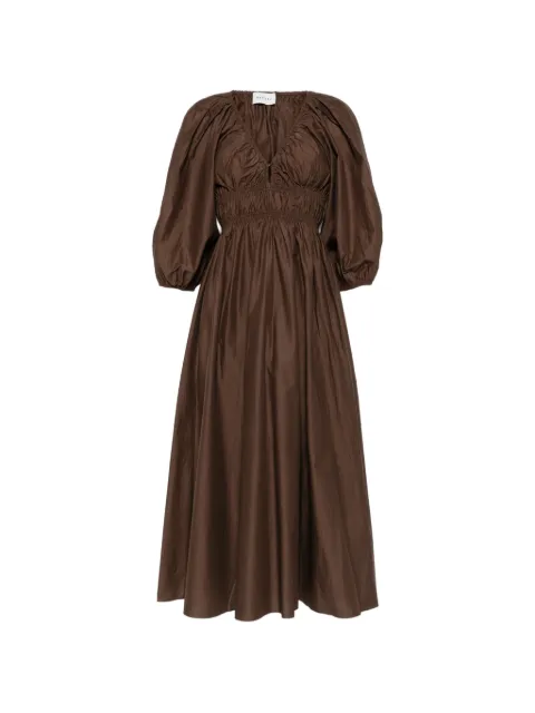 Matteau Shirred Plunge dress