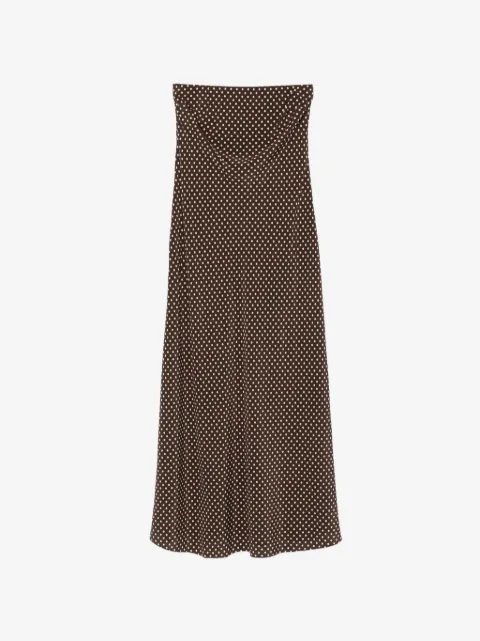 Matteau vestido largo Bias lunares