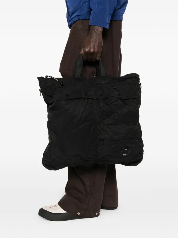 C.P. Company Zip Nylon Tote Bag | Black | FARFETCH CA