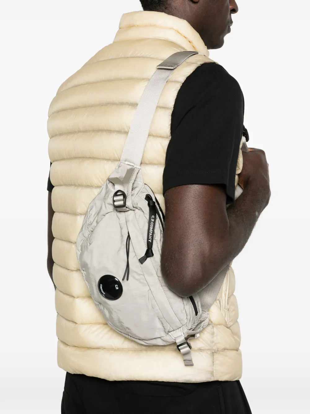 C.P. Company Messengertas met logopatch Grijs