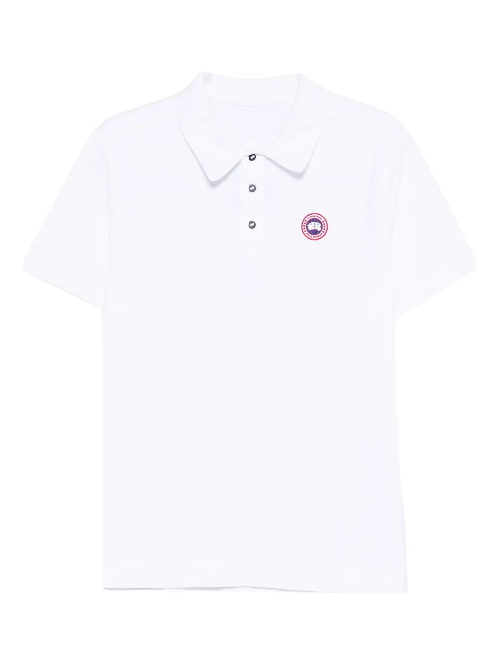 Canada Goose logo-patch polo shirt - Toni neutri