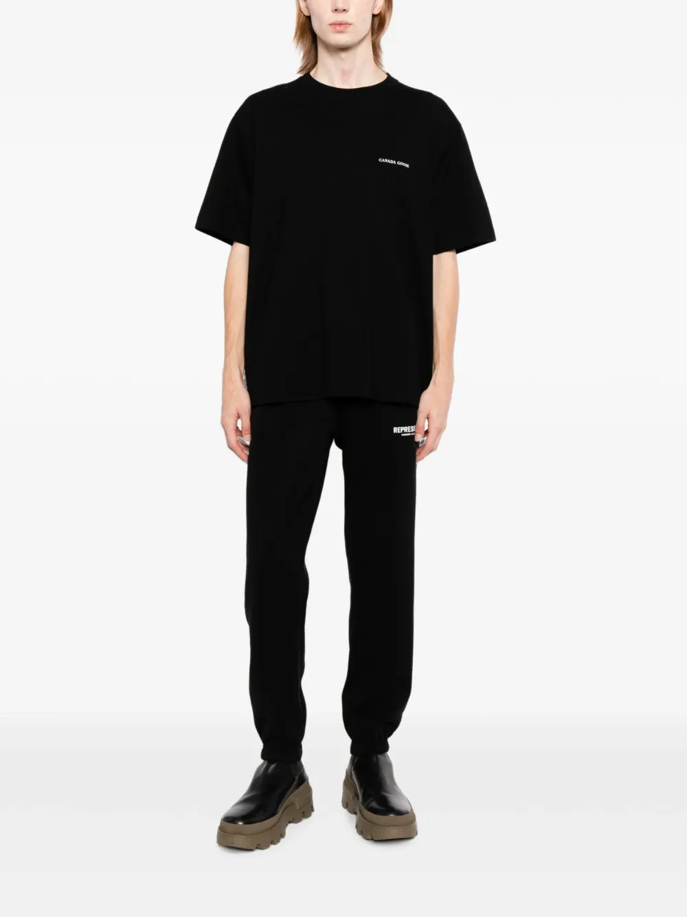 Canada Goose T-shirt met ronde hals Zwart