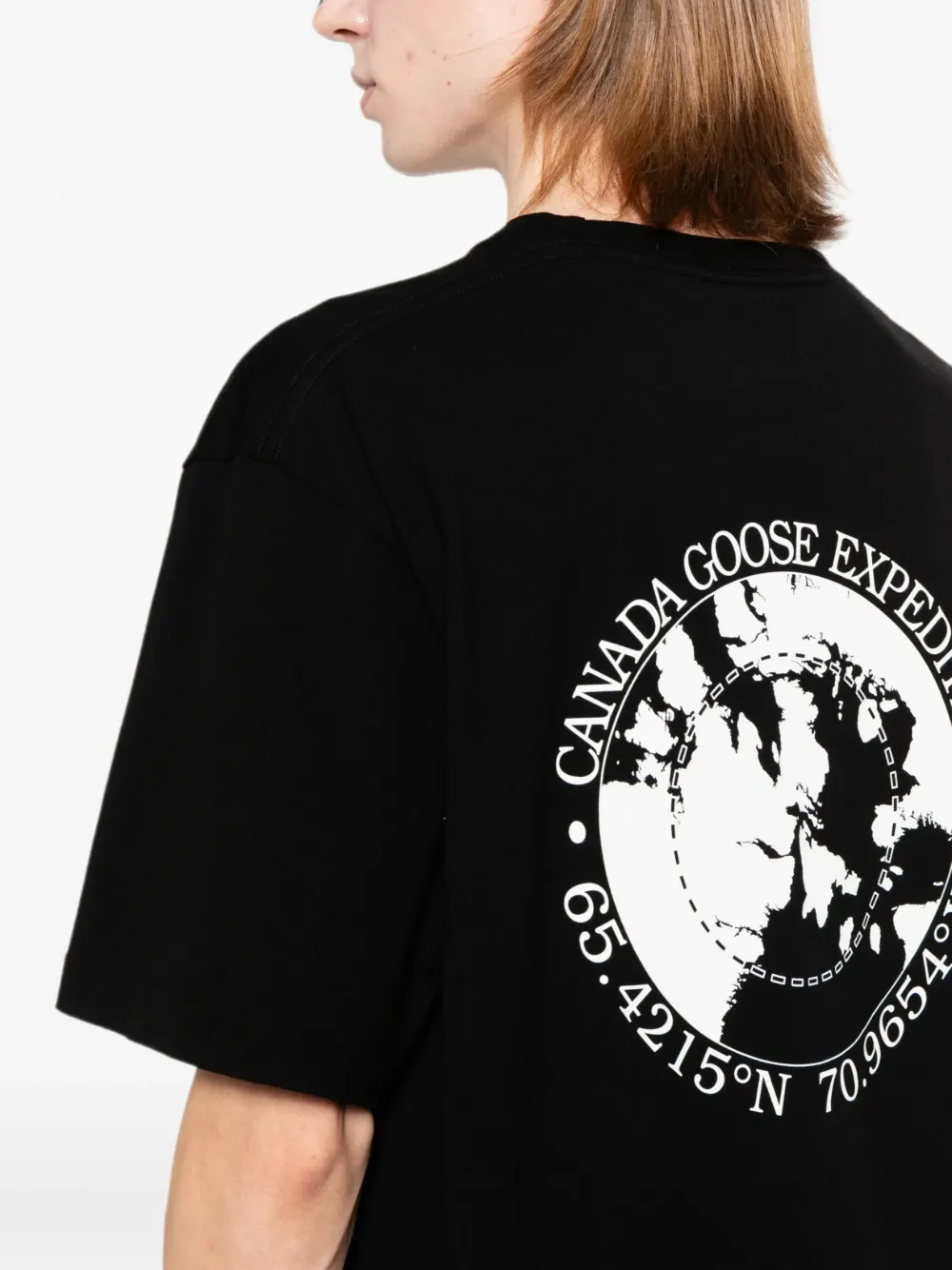 Canada Goose T-shirt met ronde hals Zwart