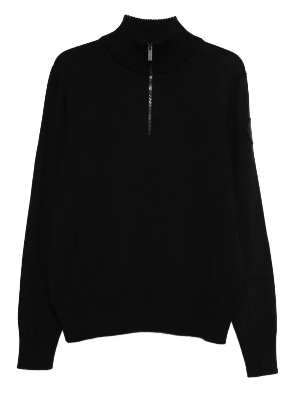 Canada Goose Rosseau Half-zip Sweater in Black