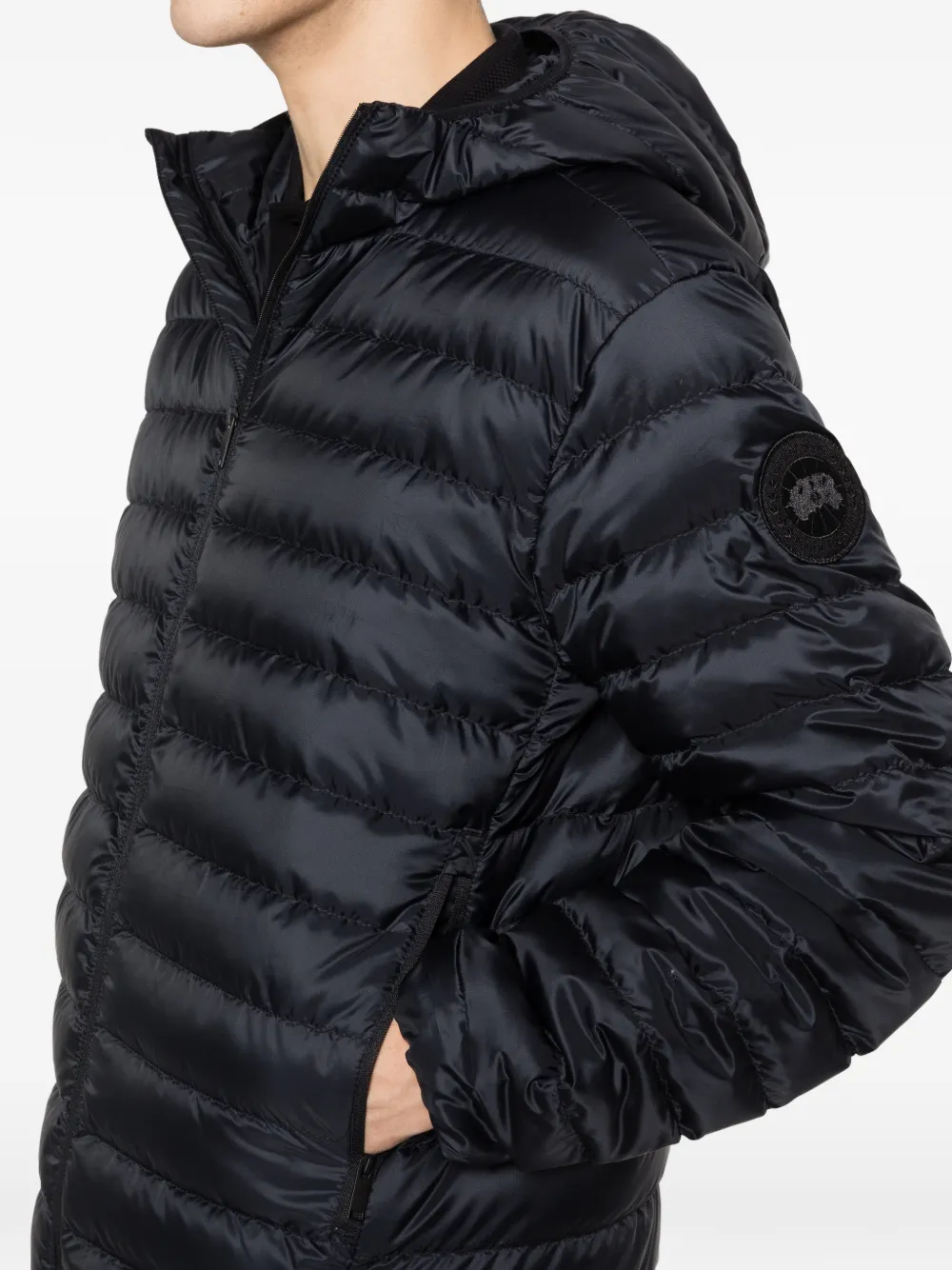 Canada Goose Stratus jack met capuchon en rits Zwart