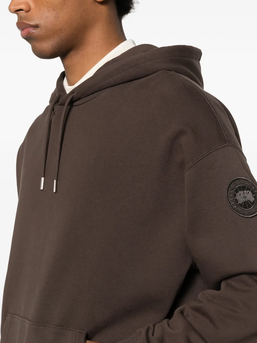 Canada Goose Rove Hoodie Tonal Disc in Brown, view 5