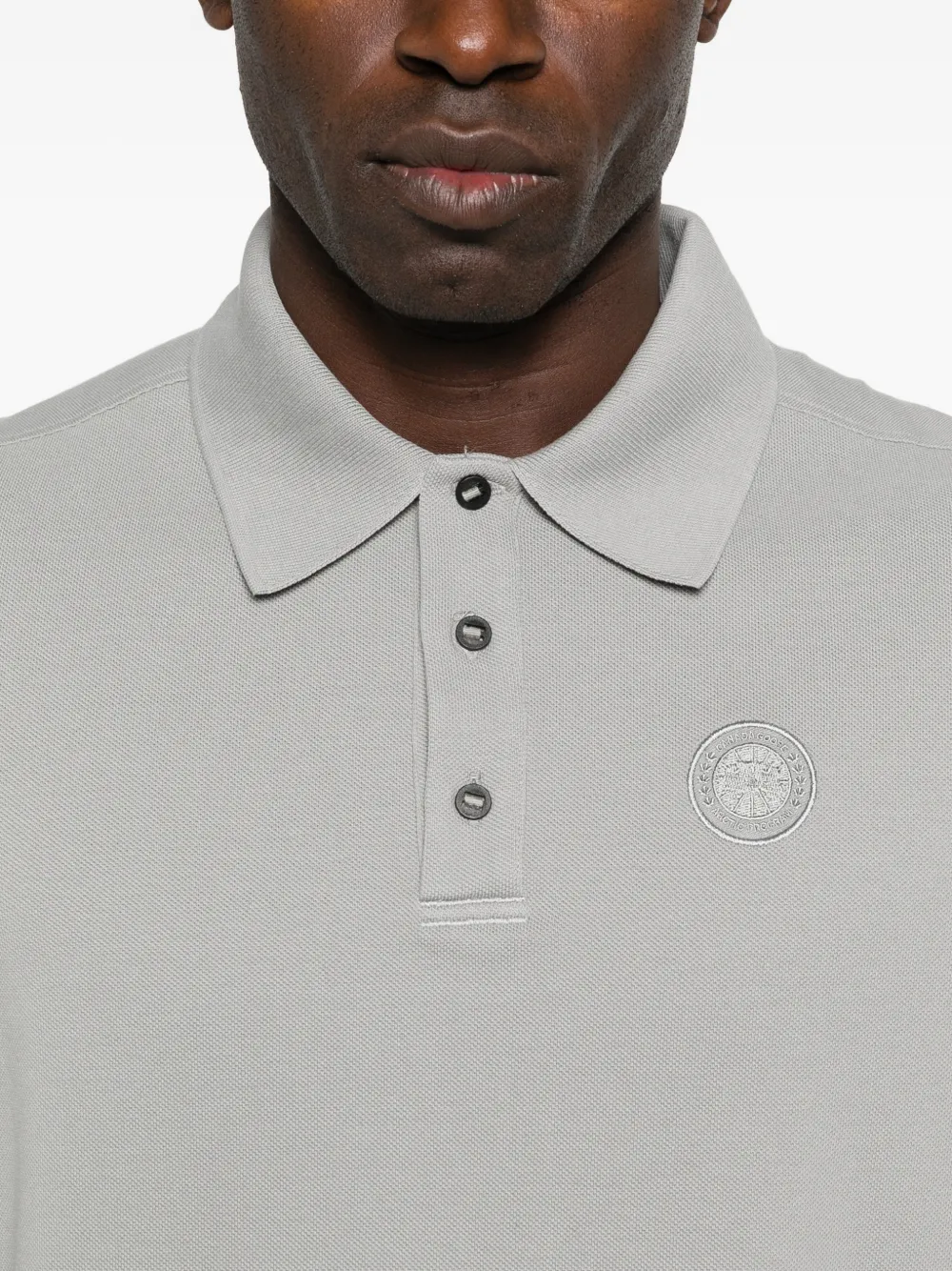 Canada Goose Poloshirt met logopatch Grijs