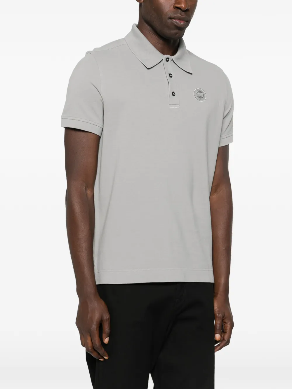 Canada Goose Poloshirt met logopatch Grijs