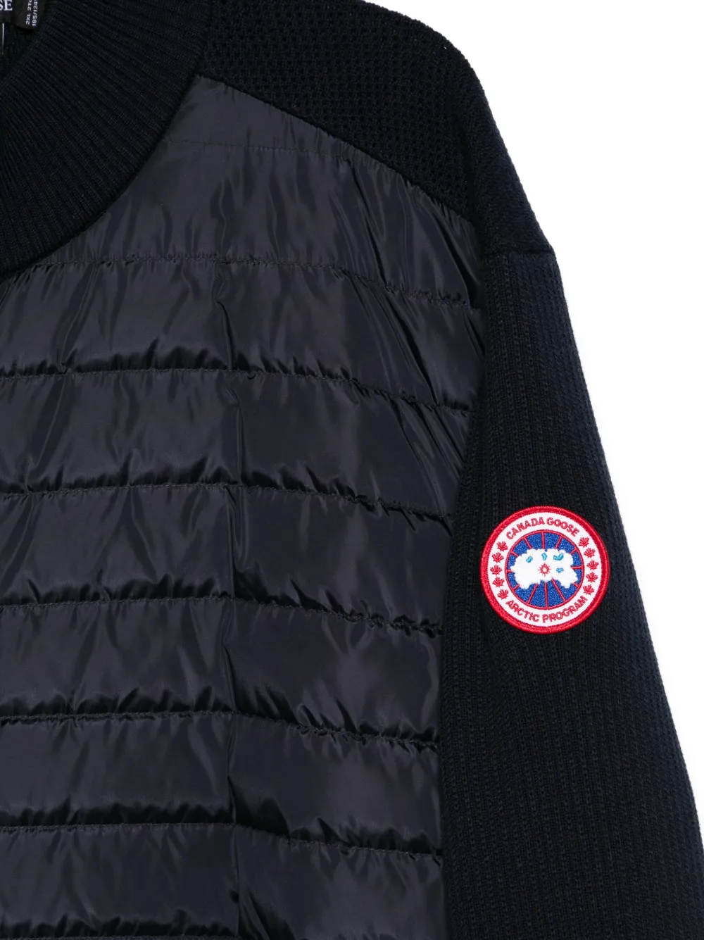  Canada Goose Hybridge Quilted Knit Jacket - Blue 