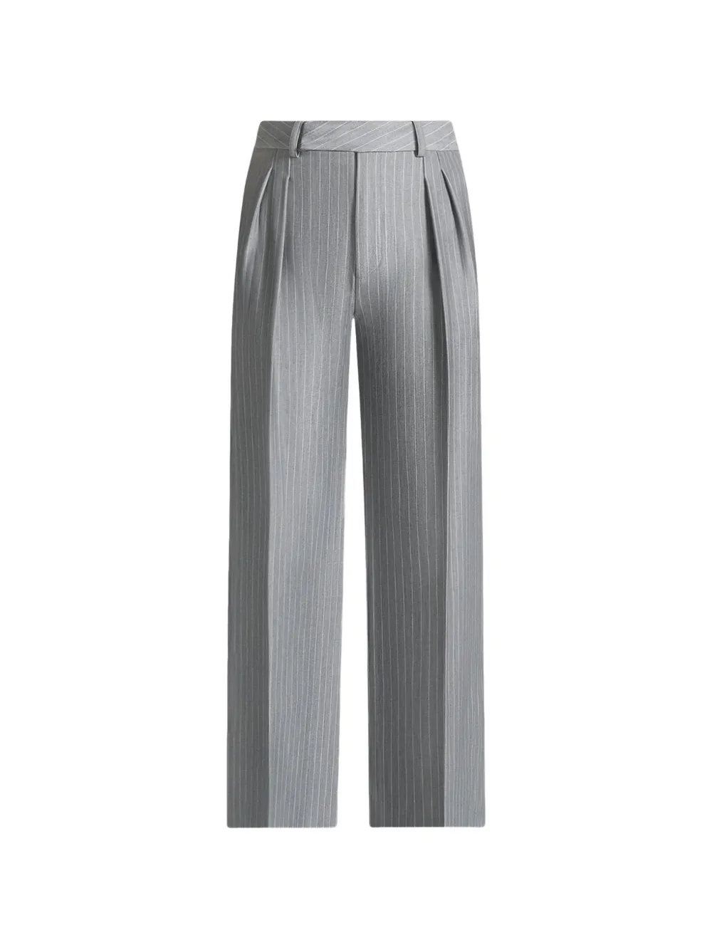 Manière De Voir Julie pantalon met krijtstreep en plooien Grijs