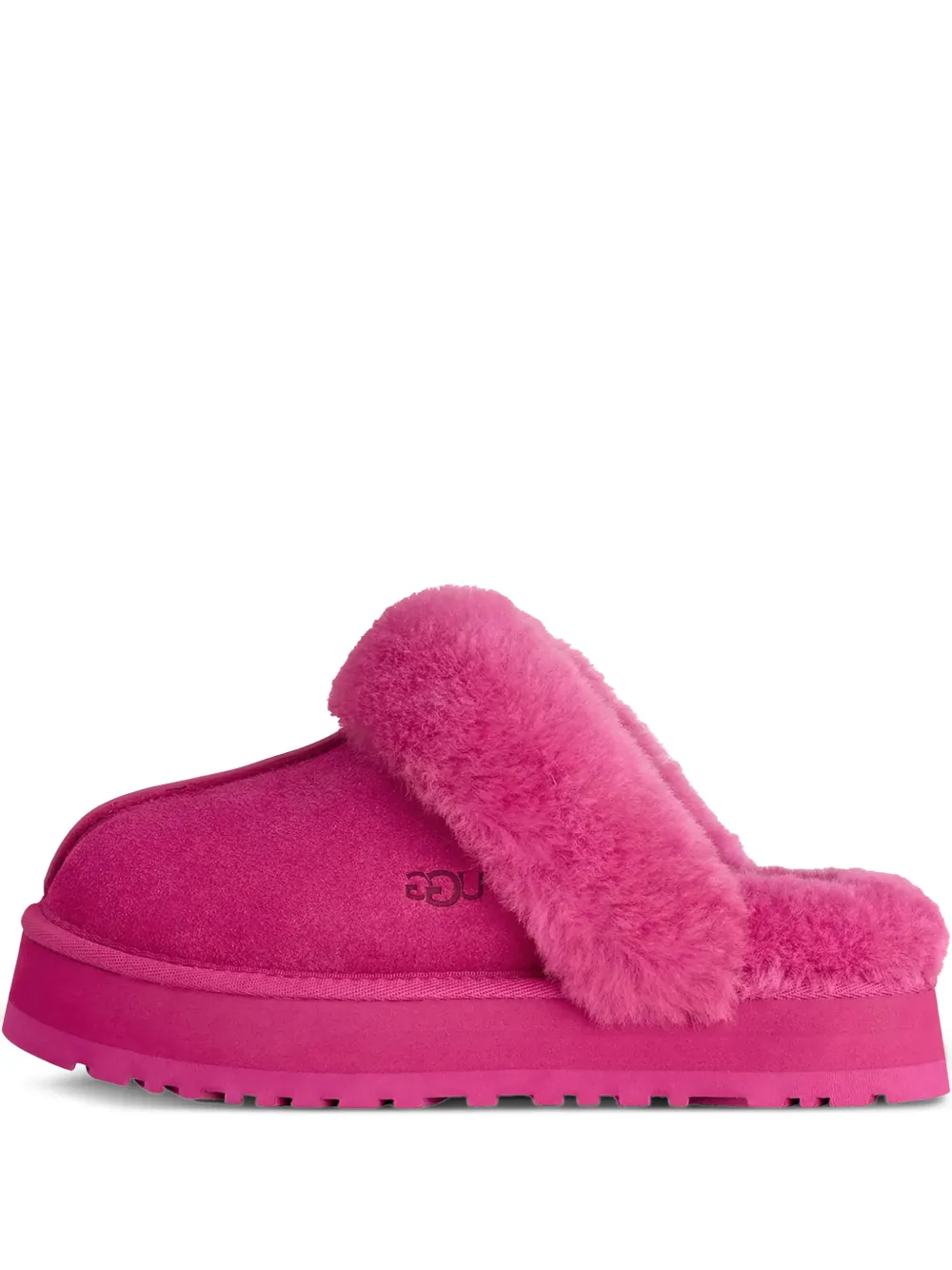 UGG Disquette fur-trim slippers - Rosa