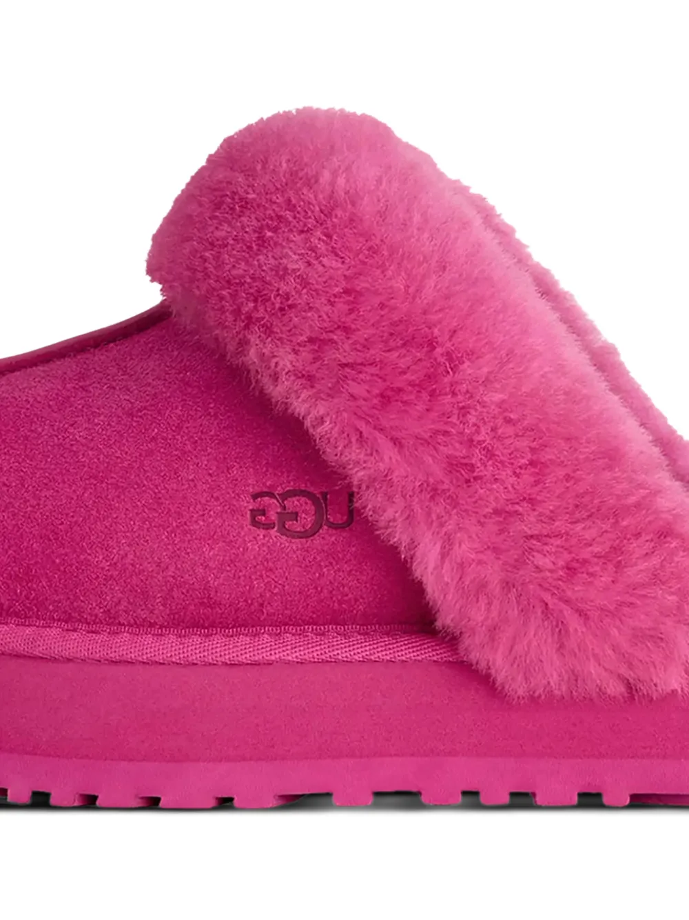 UGG Disquette fur-trim slippers - Roze