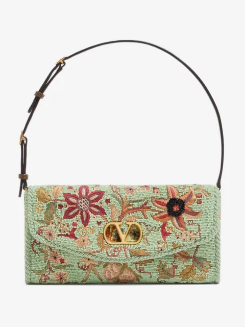 Valentino Garavani DeVain embroidered small shoulder bag
