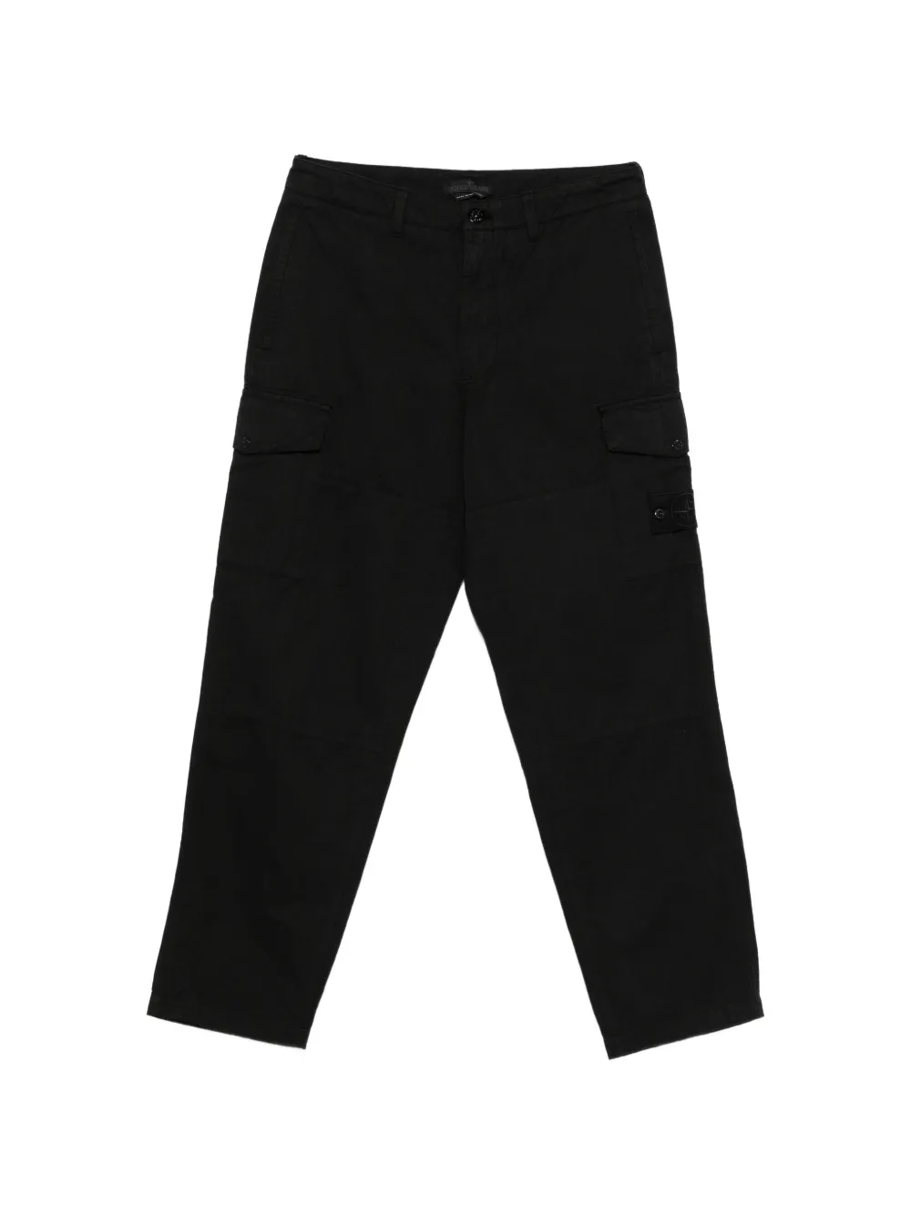 Stone Island Logo-patch Cargo Pants In Blue