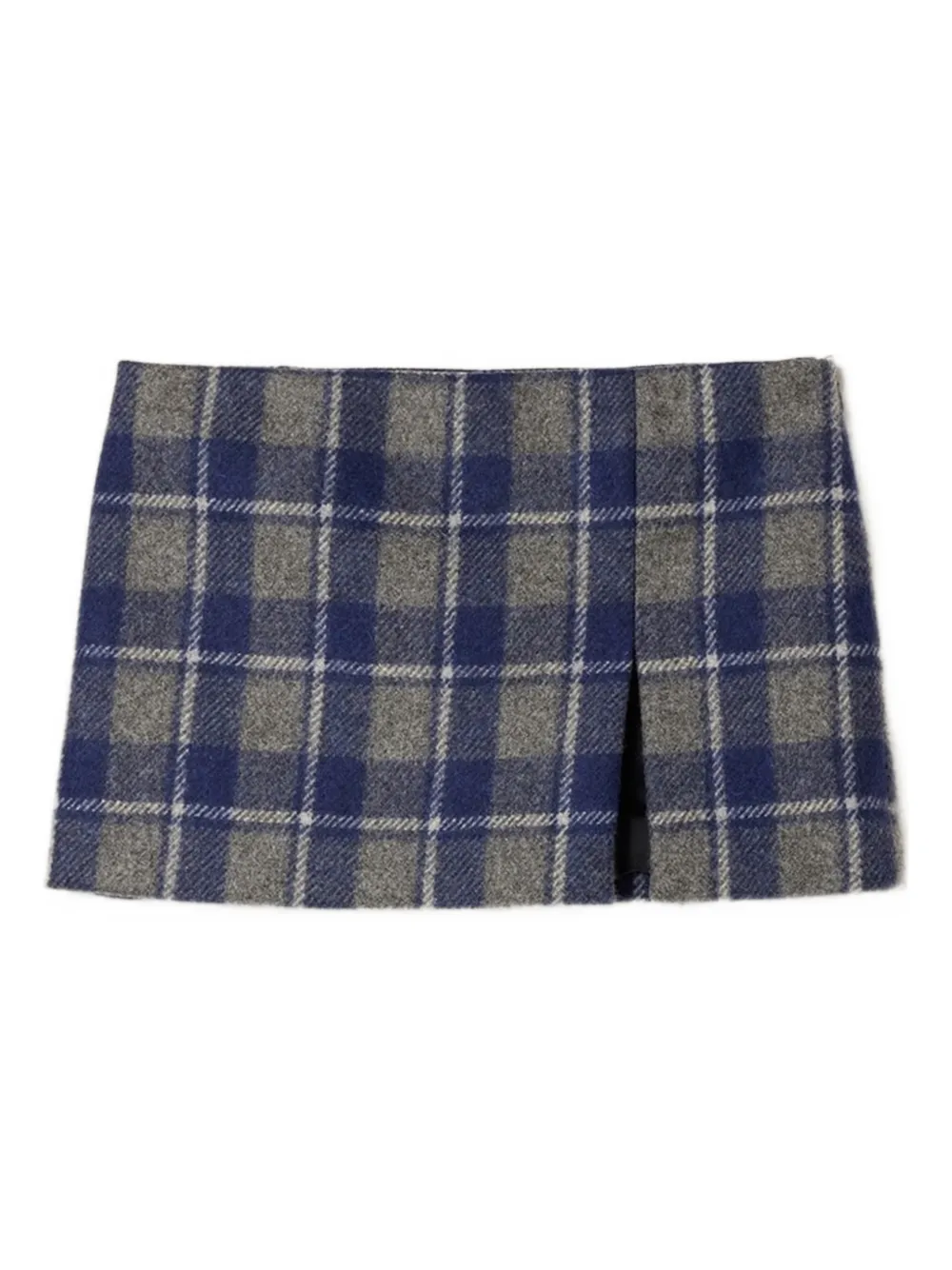 Miu Miu checked-pattern mini skirt | Blue | Image 1