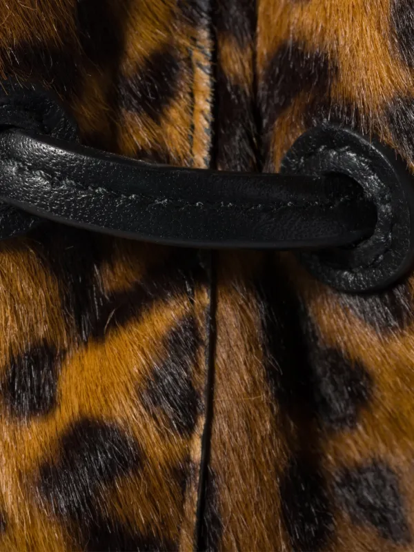 Miu Miu leopard-print logo-detail Cross Body Bag | Brown | FARFETCH