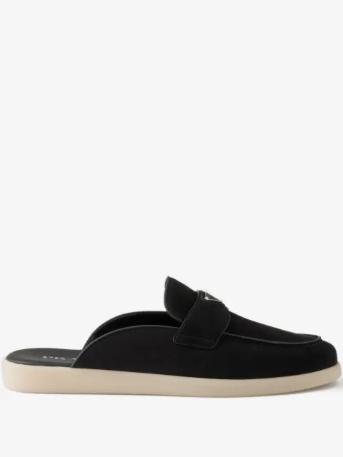 Prada suede mules