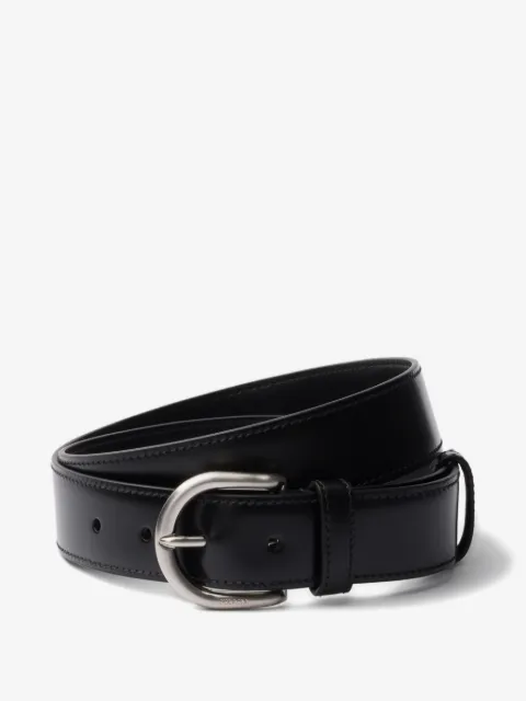 Prada cinturón con hebilla grabada