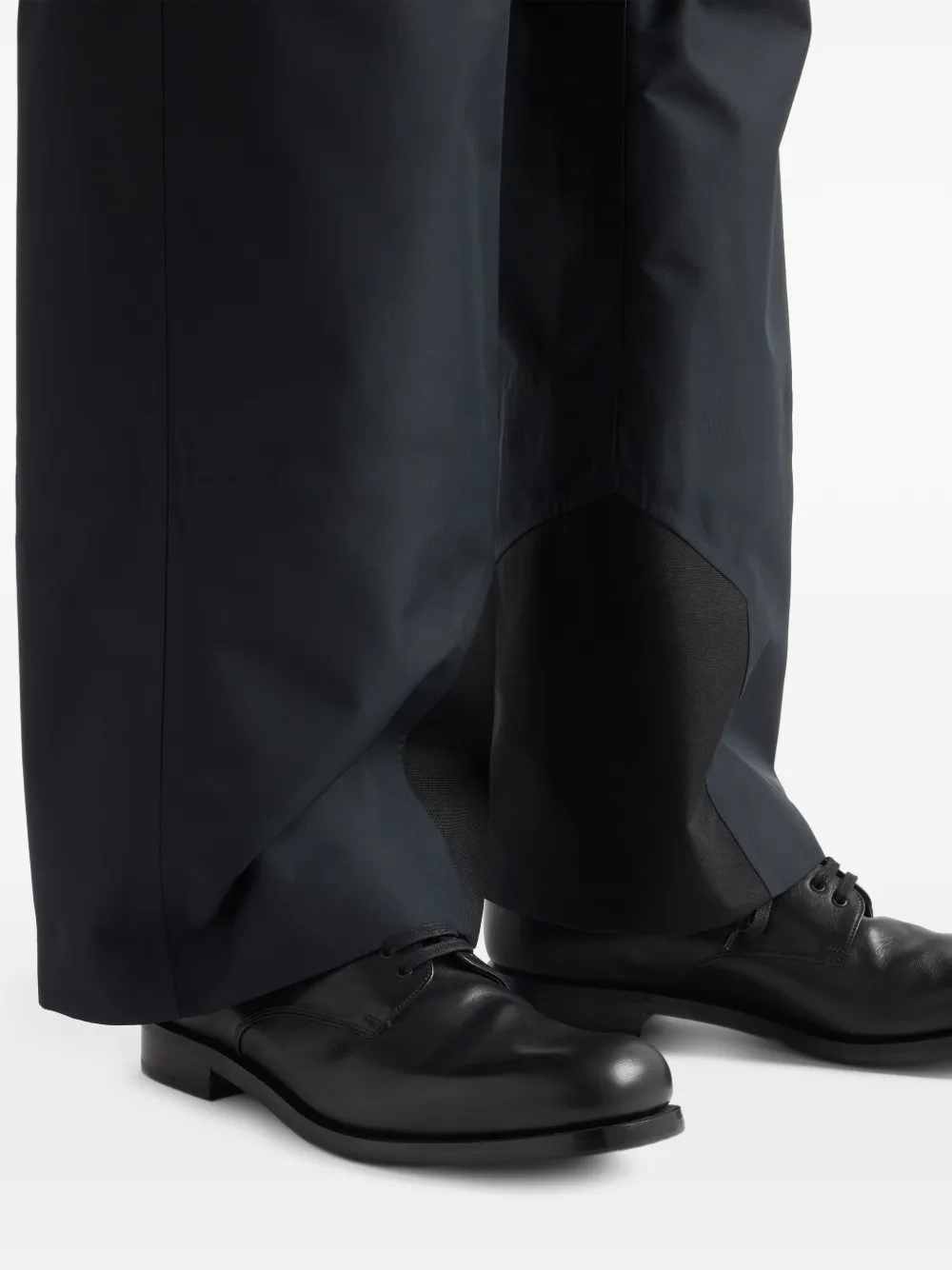 Prada Leren derby schoenen Zwart