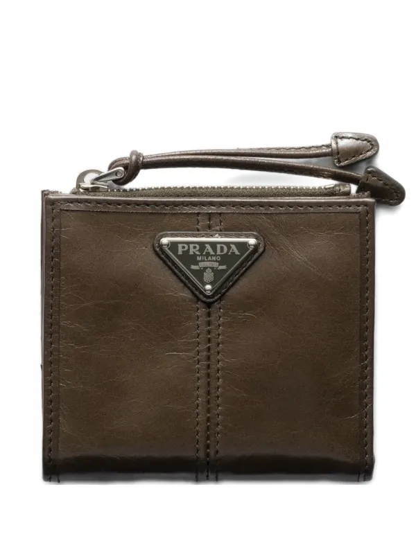 Prada ファスナー財布 | ブラウン | FARFETCH JP