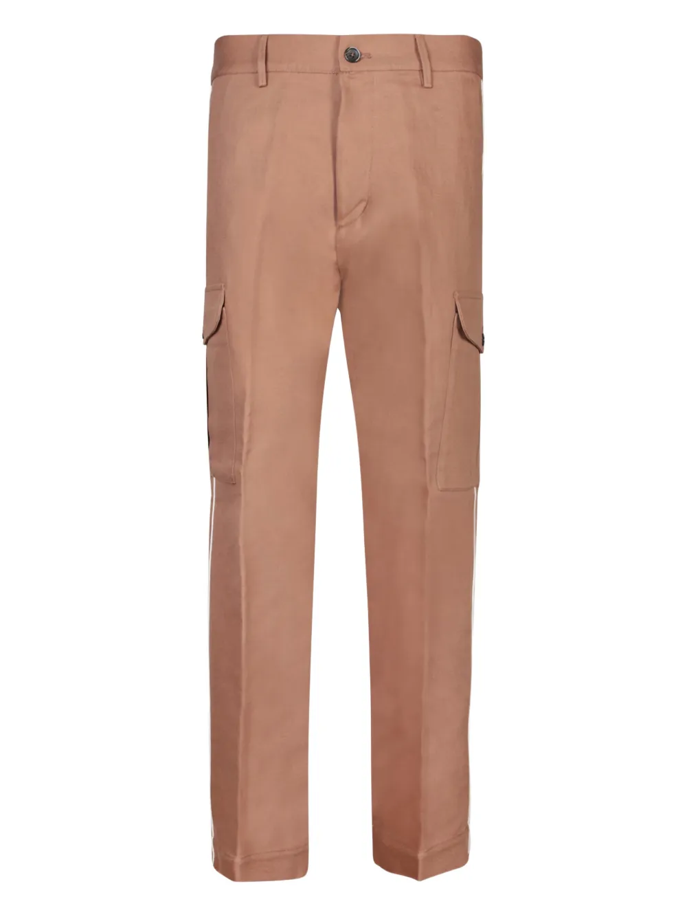 Nine In The Morning Gestreifte Hose mit aufgesetzten Taschen - Braun