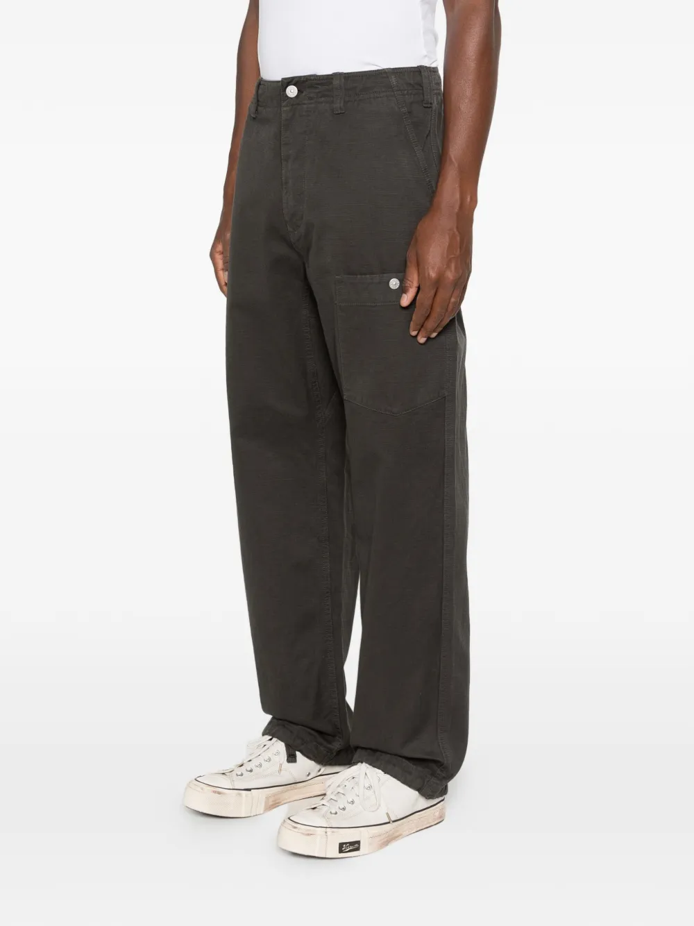 Stone Island 3100038 katoenen Batavia-TC_S.I. Marina cargo broek Grijs