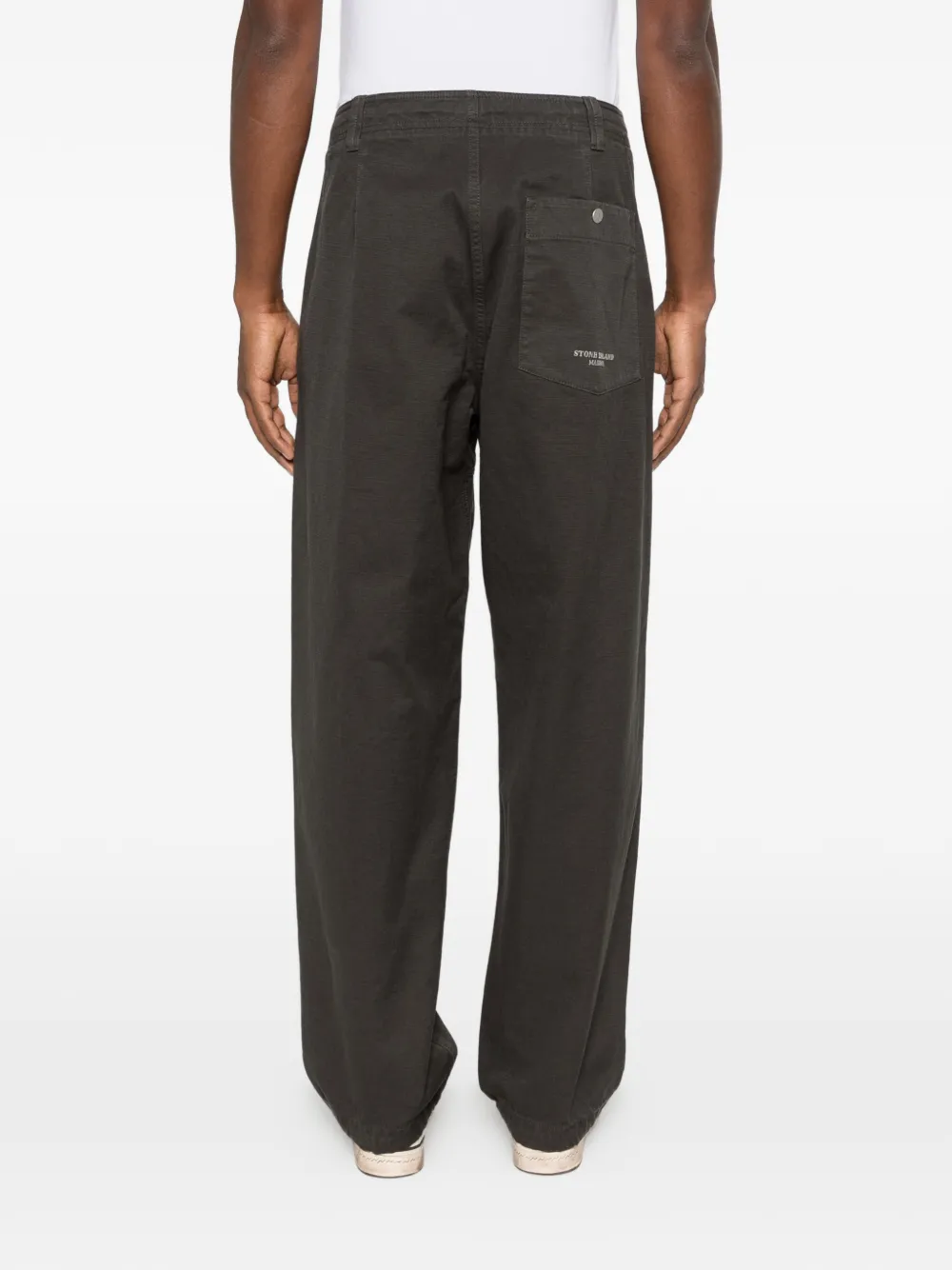 Stone Island 3100038 katoenen Batavia-TC_S.I. Marina cargo broek Grijs
