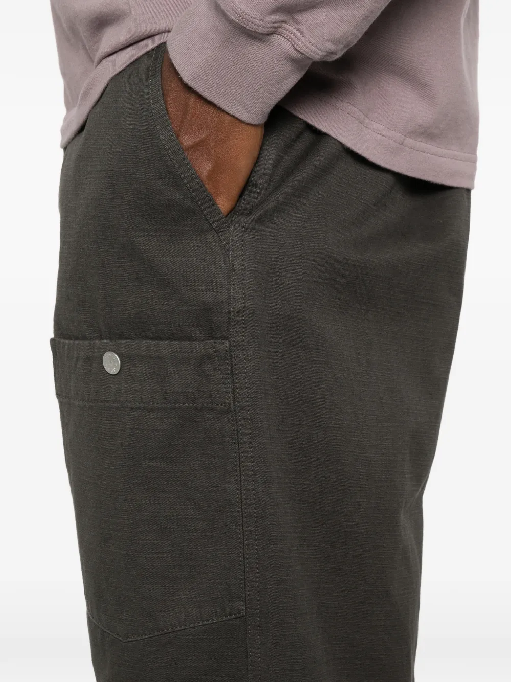 Stone Island 3100038 katoenen Batavia-TC_S.I. Marina cargo broek Grijs