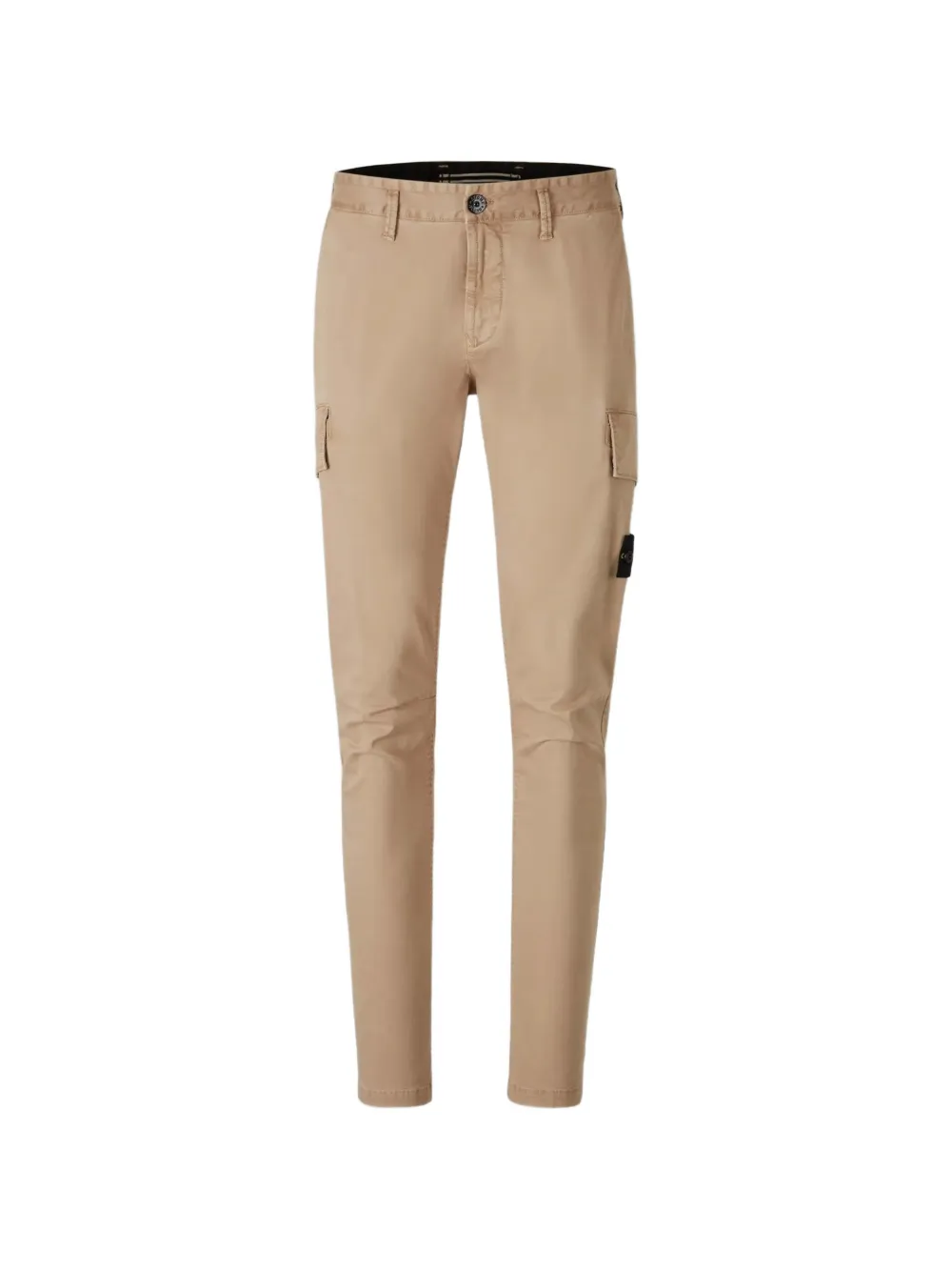 Stone Island Cargo broek met logopatch Beige