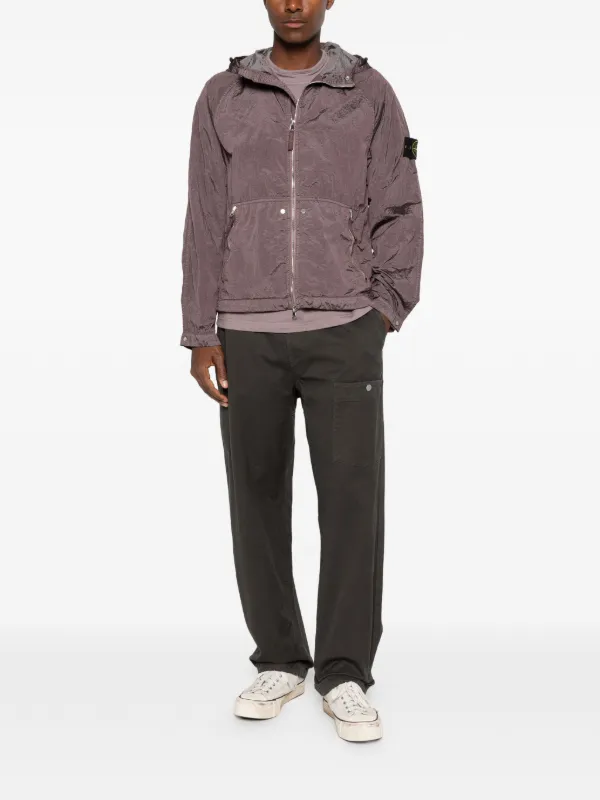 Stone Island フーデッド ジャケット | パープル | FARFETCH JP