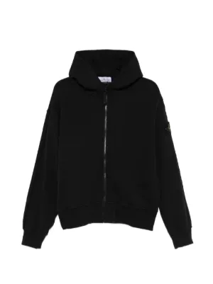 Omar Afridi zip-up Wool Hoodie | Brown | FARFETCH