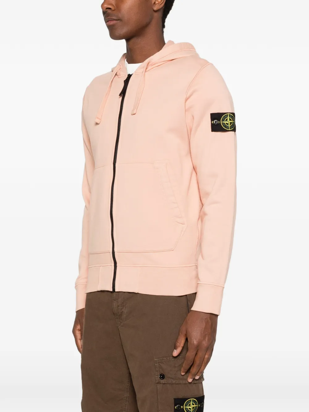 Stone Island Sweater met Compass-logopatch Roze