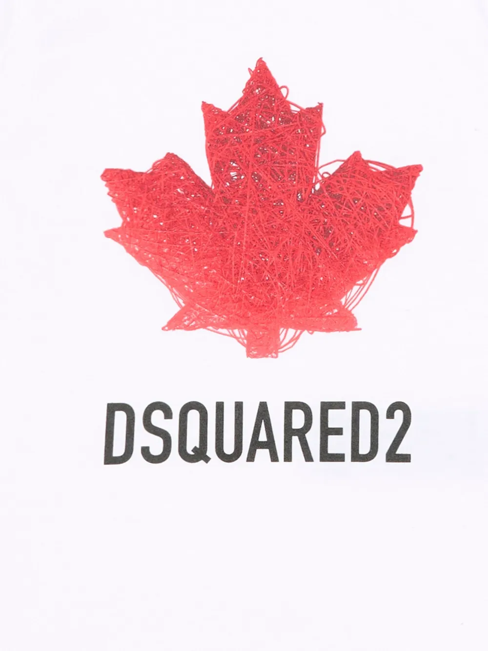  Dsquared2 Kids Leaf-detail Short-sleeve T-shirt - White 