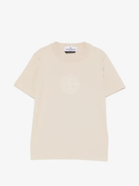 Stone Island Junior playera con logo bordado