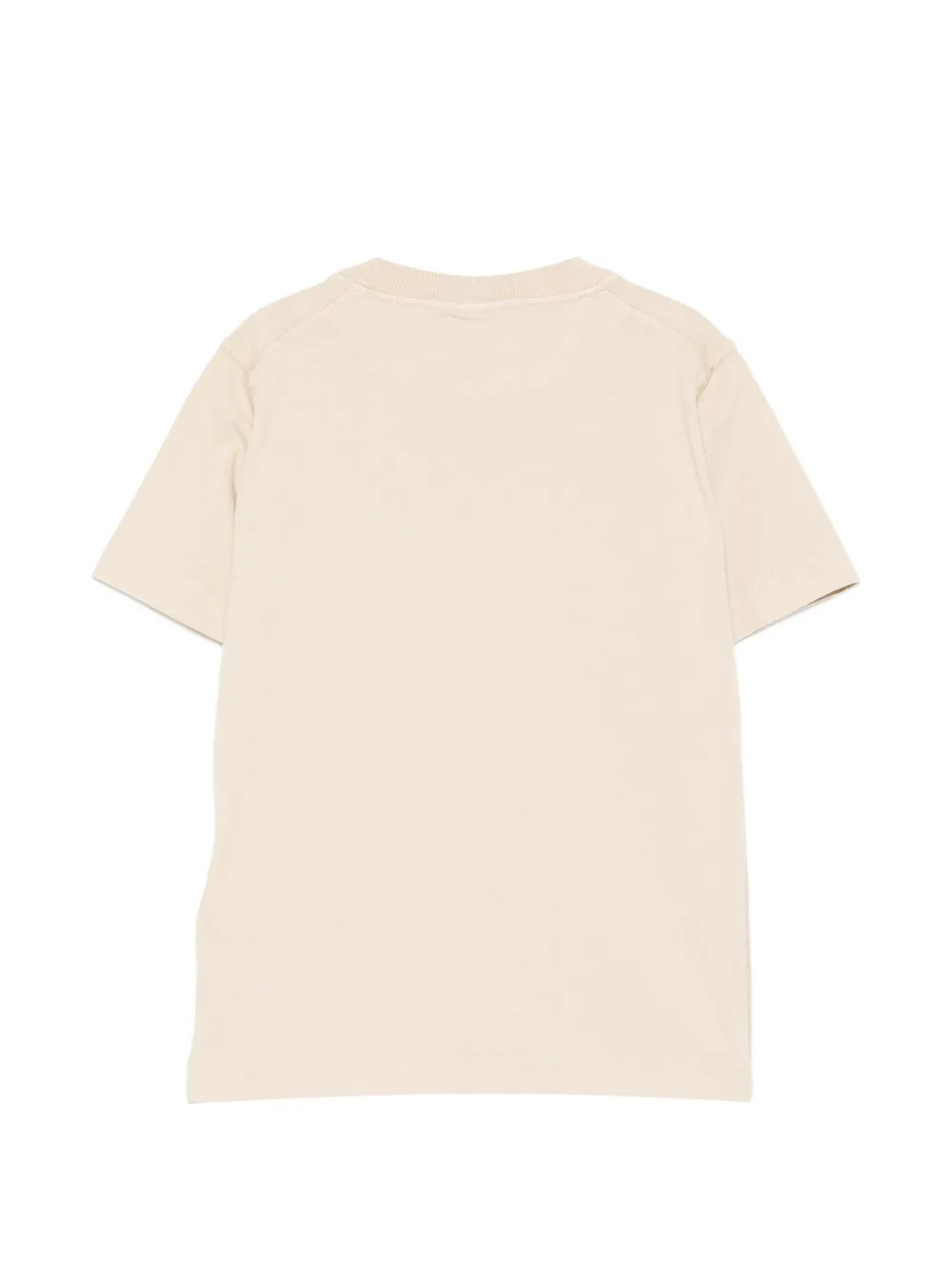 Stone Island Junior T-shirt met geborduurd logo Beige